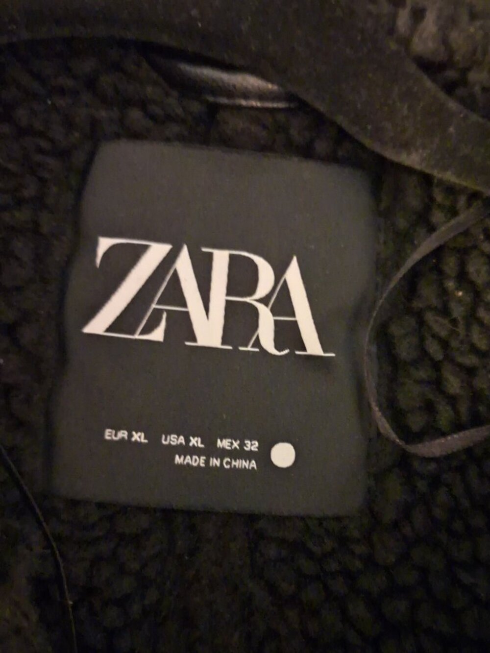 Women's Zara Faux Leather Jacket XL - Picture 2 of 2